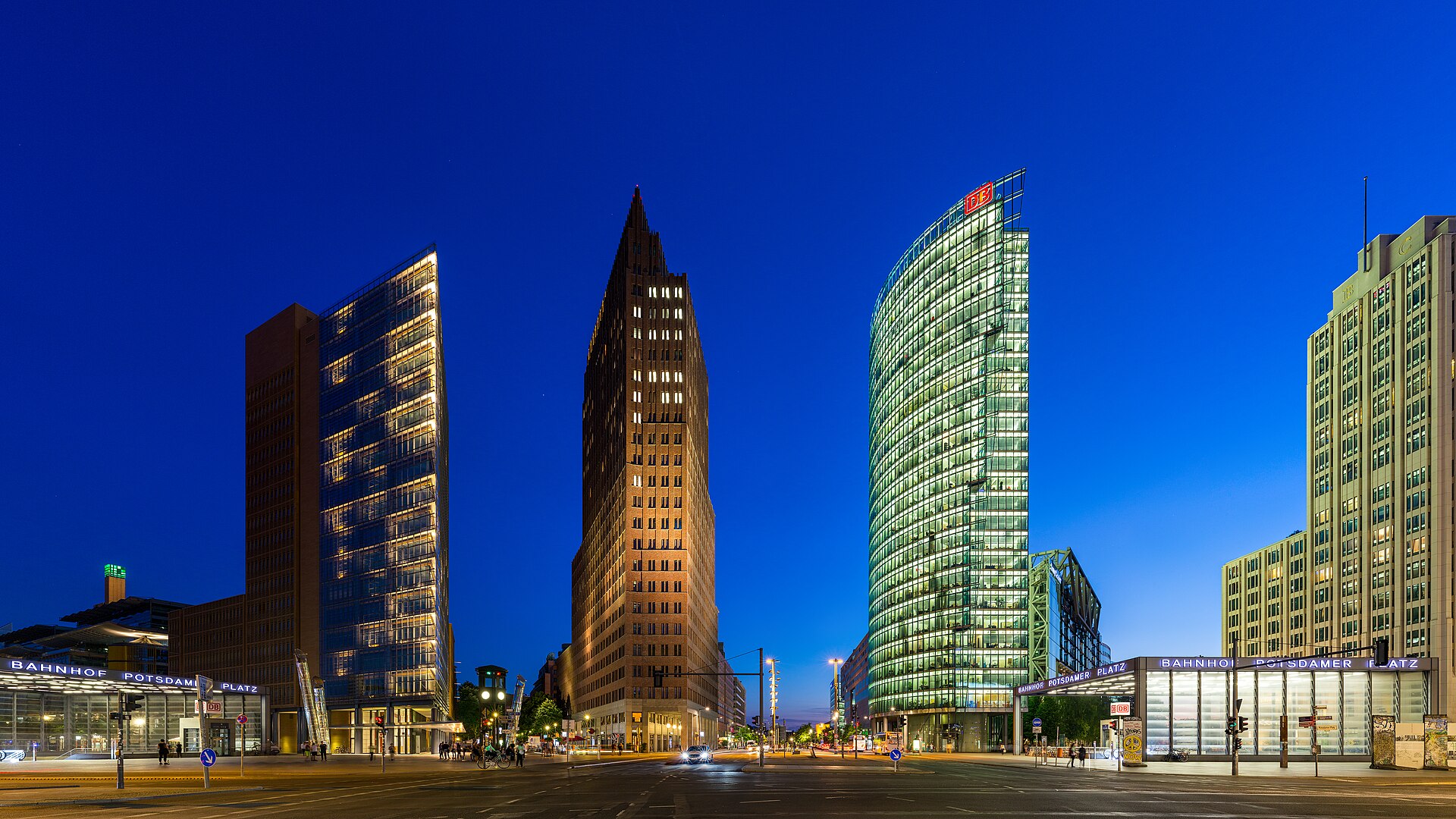 Blick auf den Potsdamer Platz in Berlin, den Standort der Redaktion